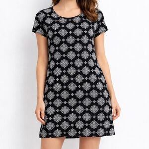 Forever 21 Black Patterned Mini Dress
